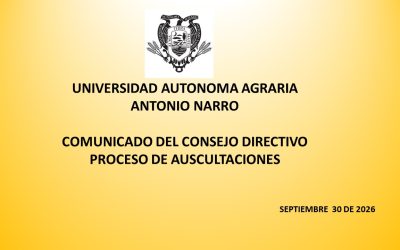 COMUNICADO CONSEJO DIRECTIVO. PROCESO DE AUSCULTACIONES